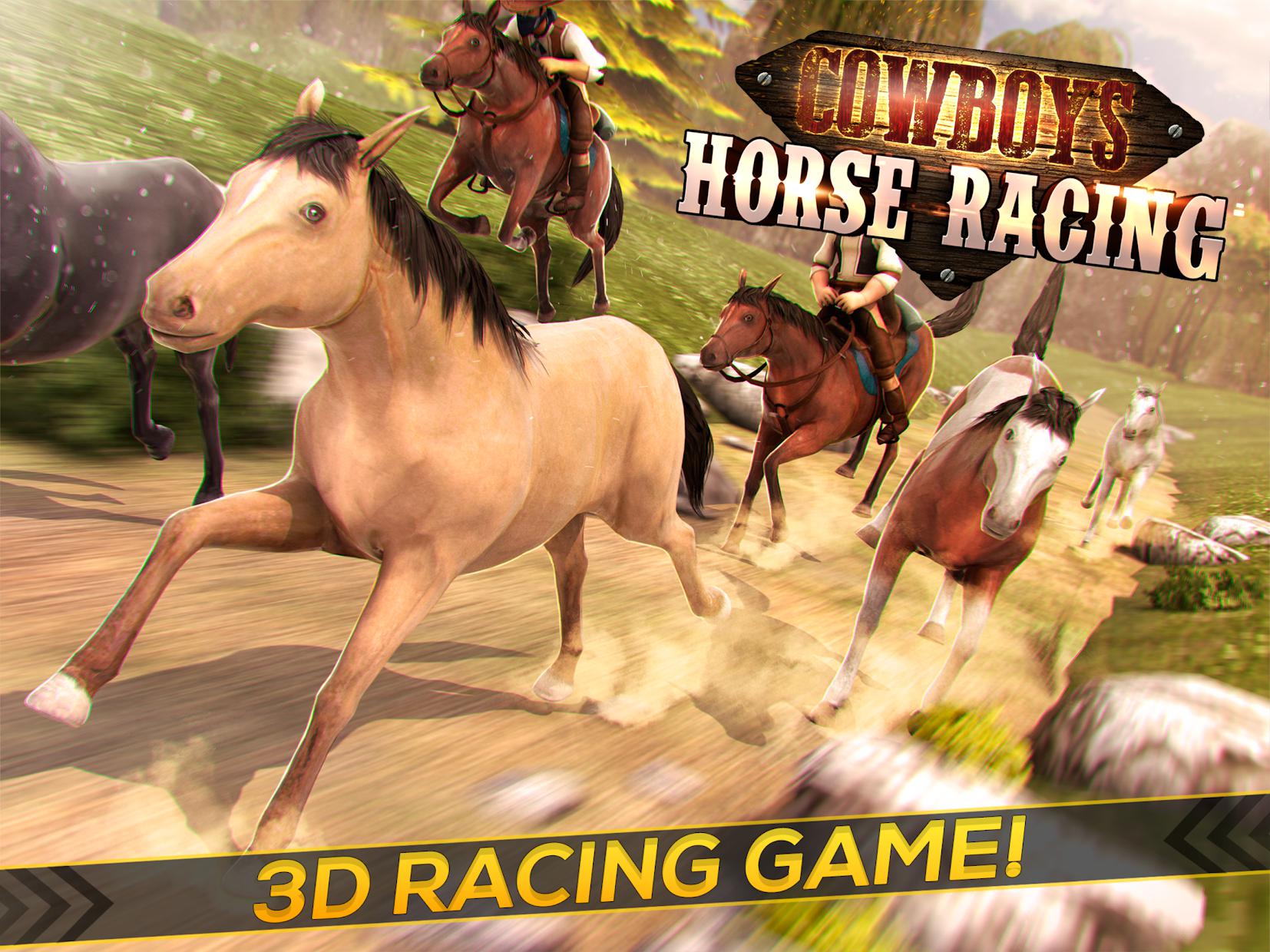 cowboys horse racing field