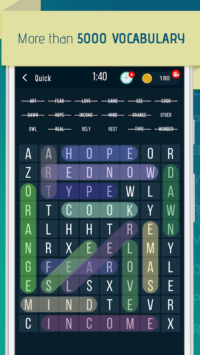 word king : word swipe- cross word puzzle