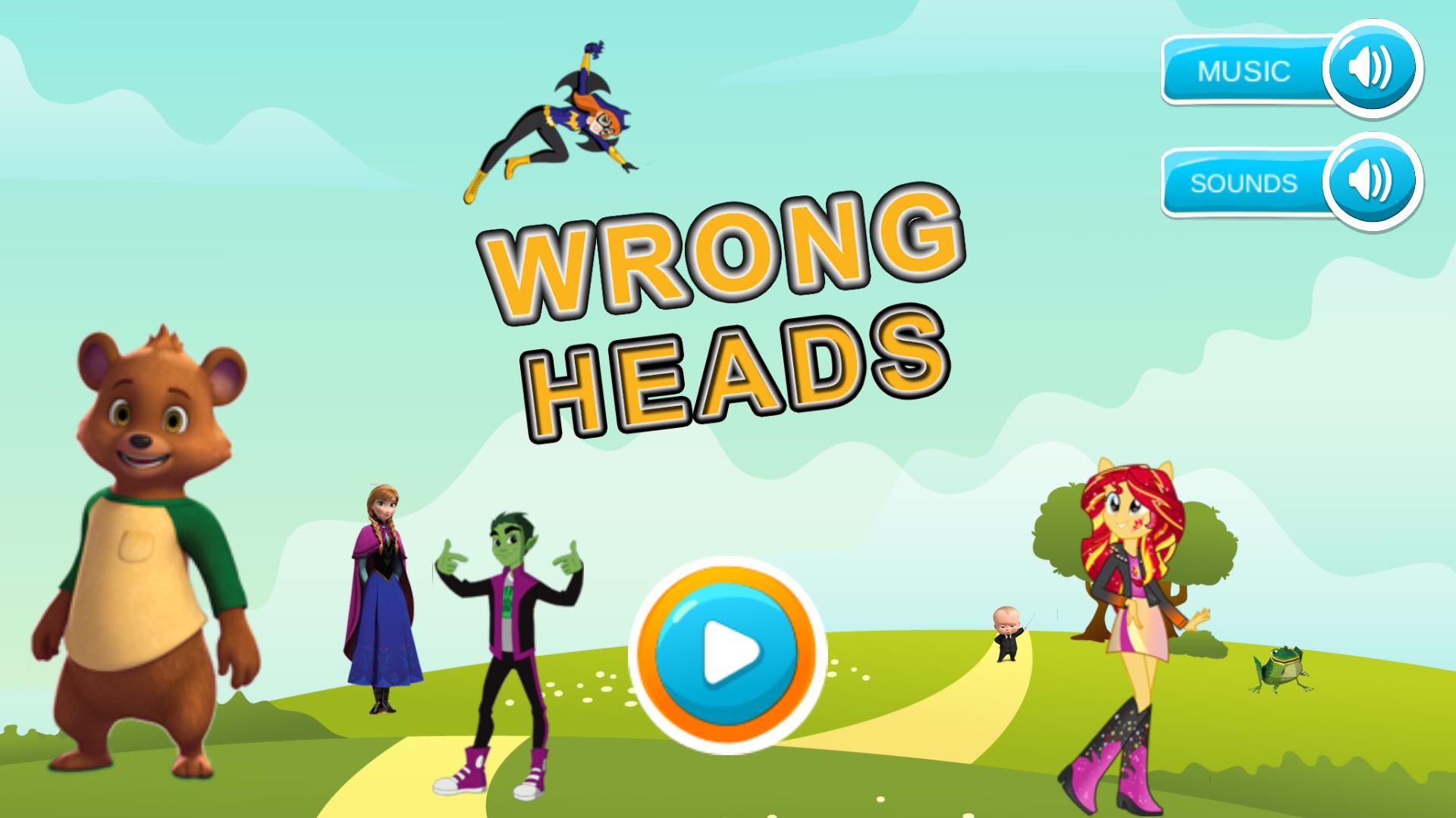 类似wrongheadsnurseryrhymesforkids的游戏