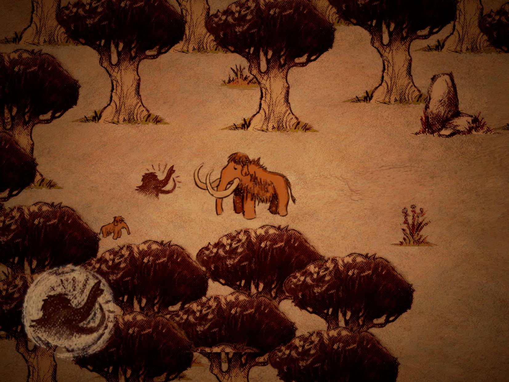 the mammoth: a cave painting