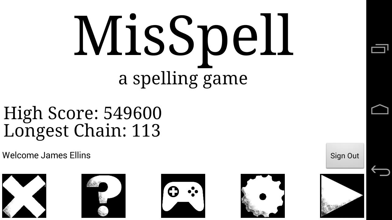 misspell: a spelling game