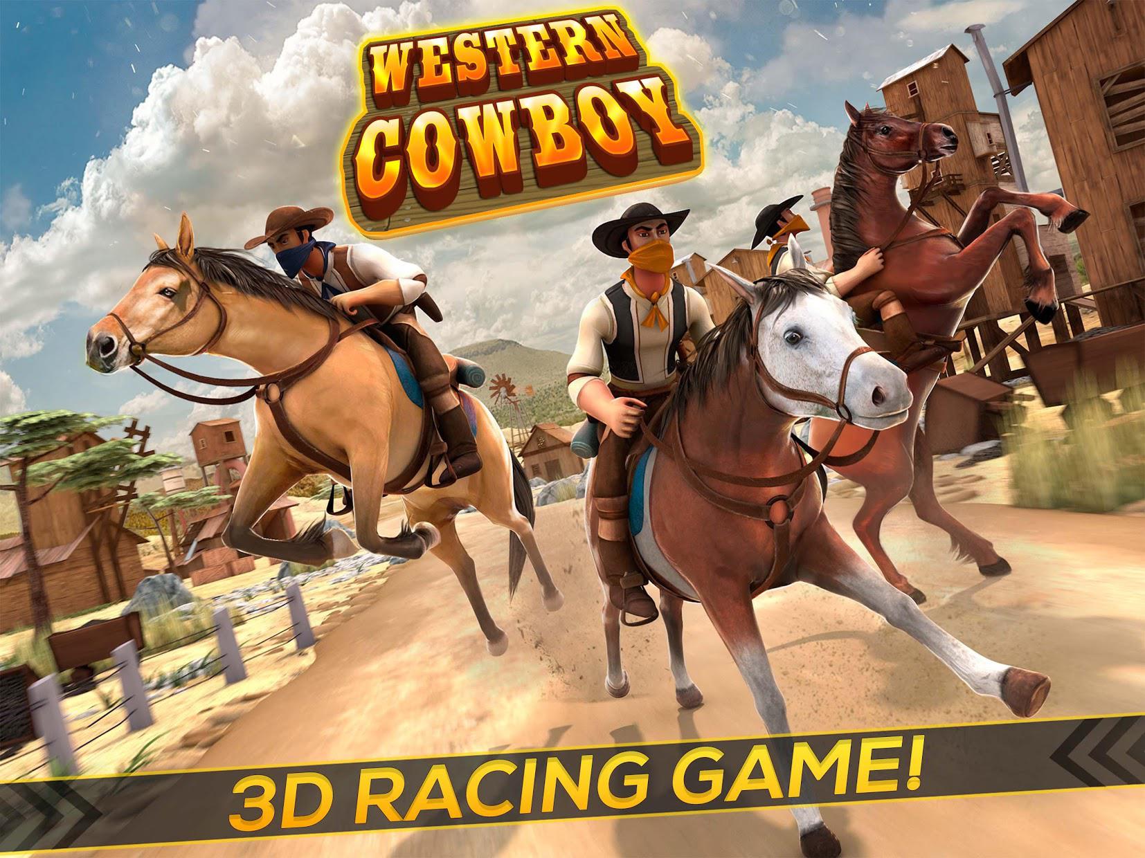 western cowboy - horse racing