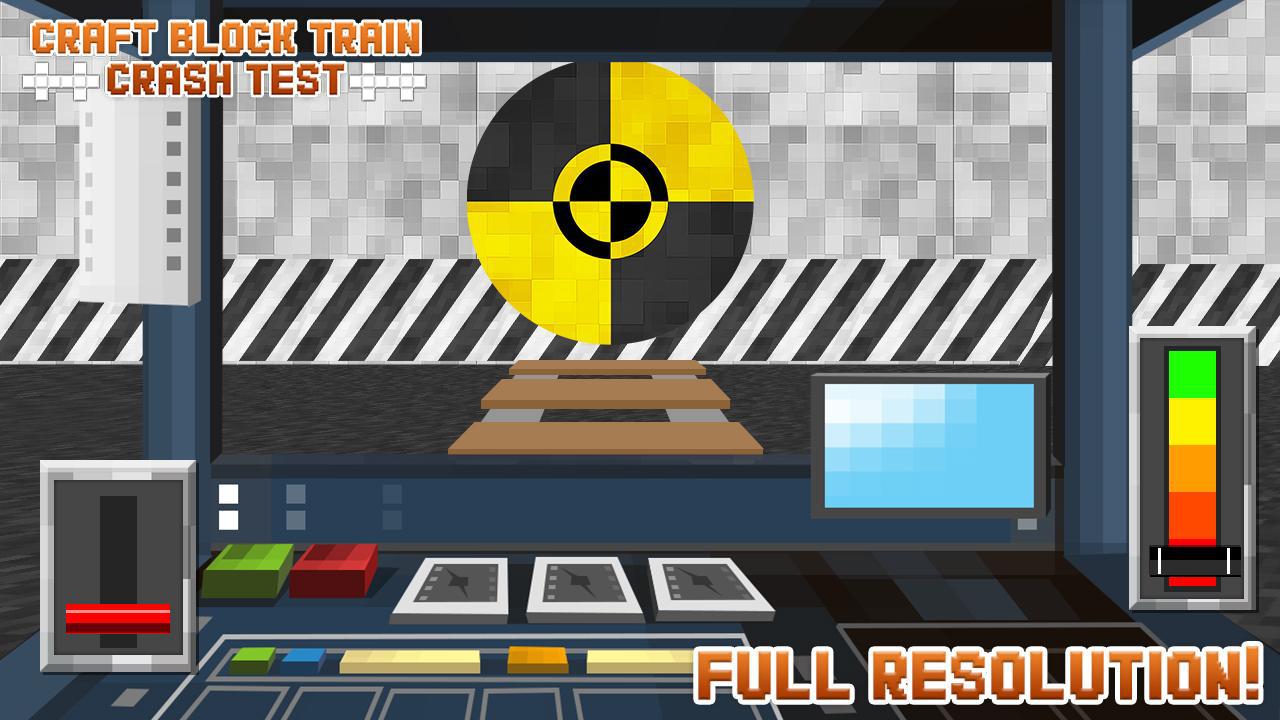 craft block train crash test