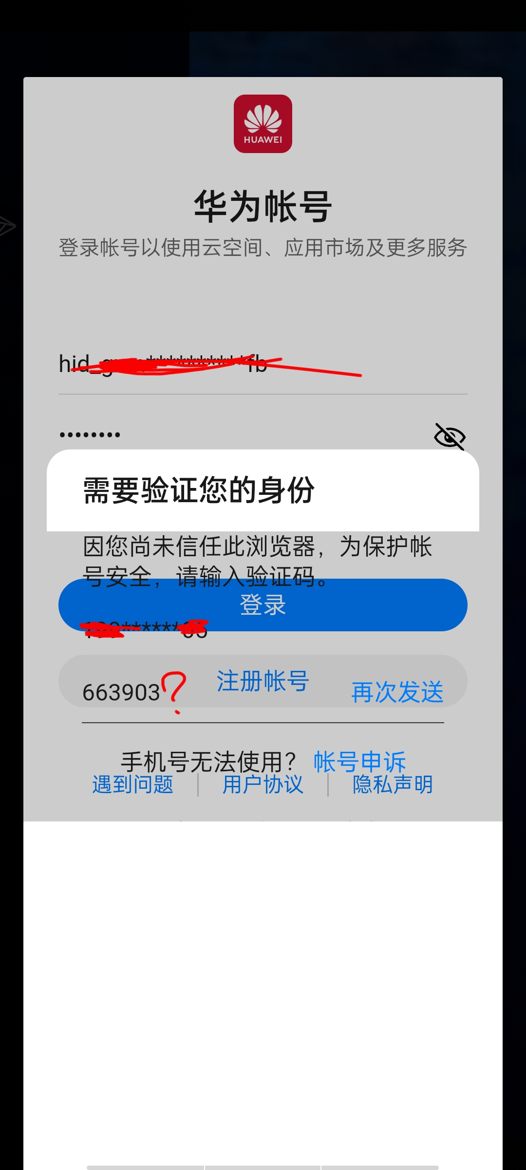 登录问题，输完点哪里_图1