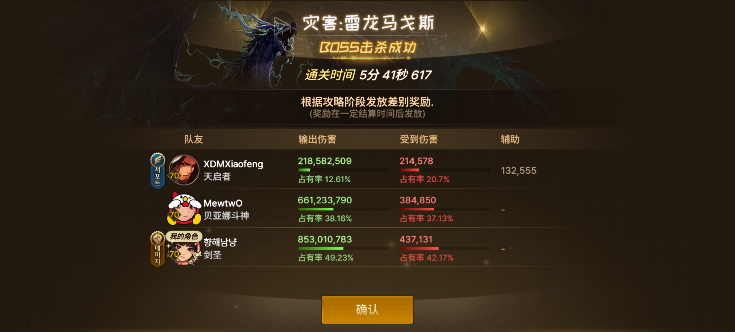 勇士，随我一起斩龙！3.6奶跟44魔术师4.6剑圣_图1