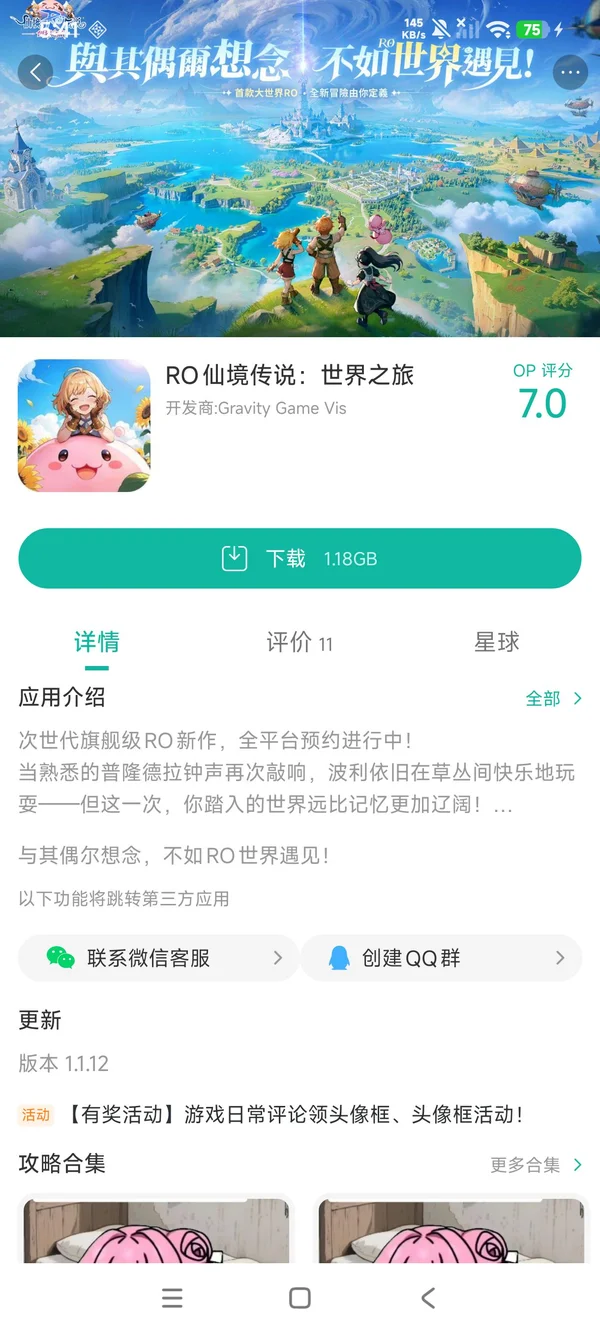 仙境传说：黄昏(国际版)手游安装