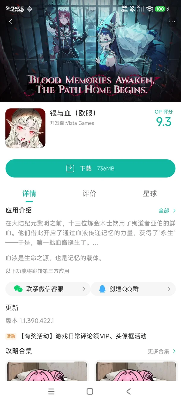 银与血欧服官方正版手游安装
