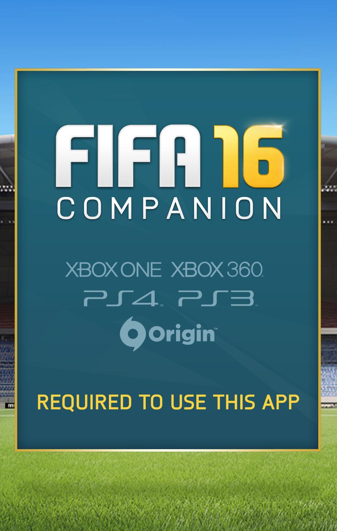 this app requires an ea account and fifa 16, available on xbox