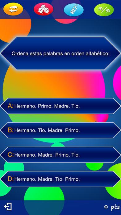 Quiz Millonario Kids Español 6-12_截图_2