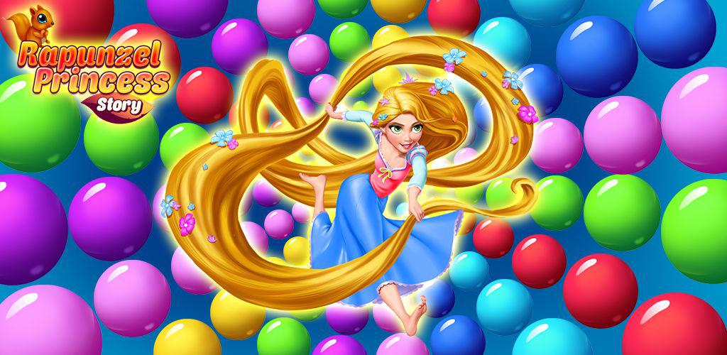 长发公主泡泡故事77 长长的头发公主泡沫,一个上瘾的游戏与许多具有