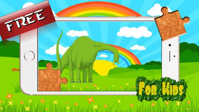 恐龙雷克斯拼图农场 - 有趣的动画儿童拼图高清卡通恐龙_游戏简介_图3