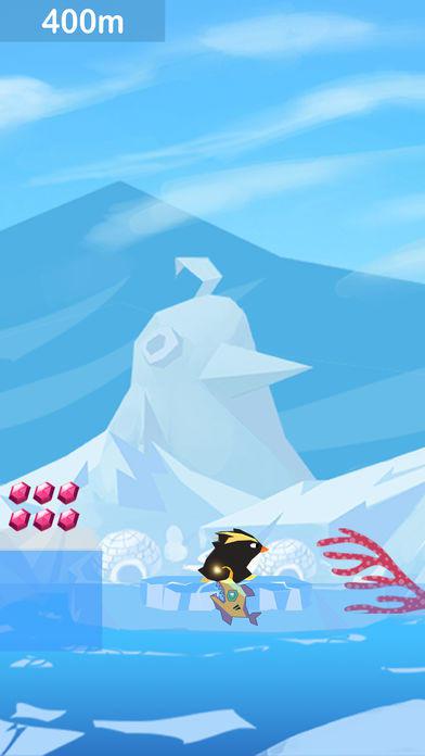 Tiny penguin escape island