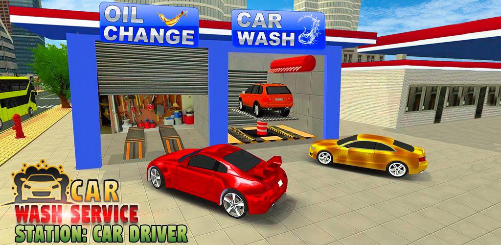 Car Wash Service Station: Car Driver