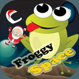 游戏青蛙空间帮助圣诞老人。