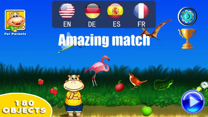 Amazing Match(LITE)神奇!宝宝学英文记忆游戏_截图_2