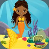 Cute Mermaid Girl Rescue Kavi Escape Game-321