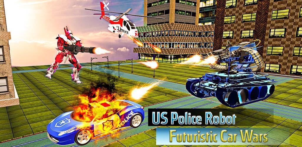 US Police Robot Futuristic Car Wars