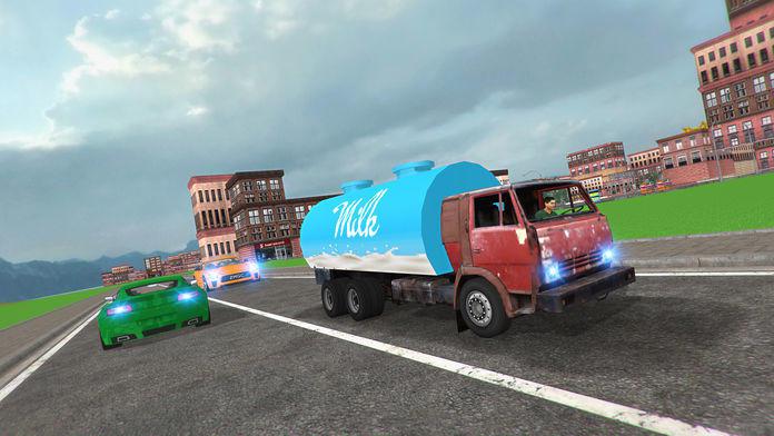 市牛奶供应卡车3D_游戏简介_图4
