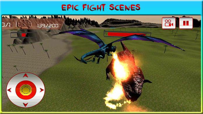 Flying Dragon Warrior Attack Pro – Monster vs Dinosaur Fighting Simulator