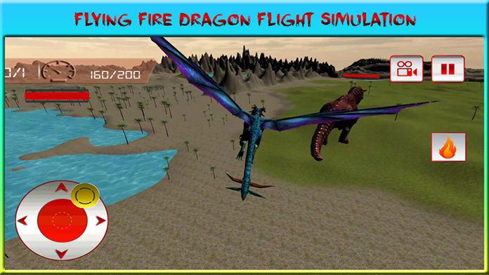 Flying Dragon Warrior Attack Pro – Monster vs Dinosaur Fighting Simulator_截图_2
