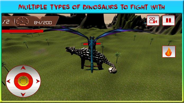 Flying Dragon Warrior Attack Pro – Monster vs Dinosaur Fighting Simulator_截图_4
