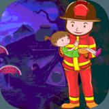 Kavi Escape Game 549 Fireman Rescue Baby Game