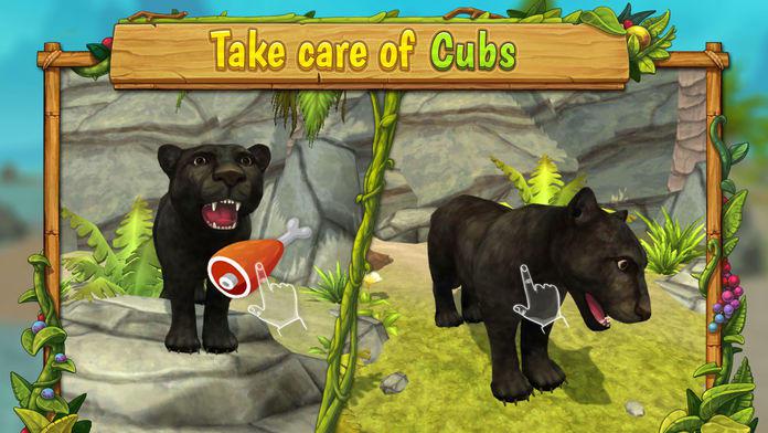 Panther Family Sim - Wild Animal Jungle Pro_截图_3
