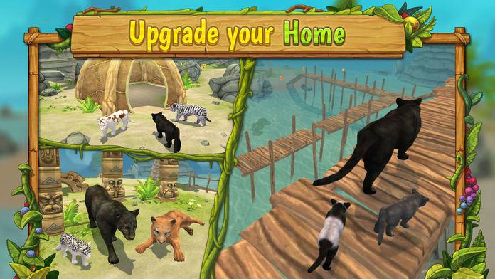 Panther Family Sim - Wild Animal Jungle Pro_截图_4