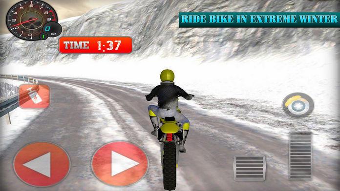 Winter Skill Driving Motorcycl