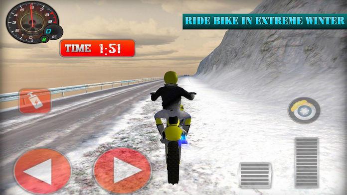 Winter Skill Driving Motorcycl_截图_2