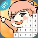 BTS Pixel Art - Color by Number - Free BTS Game