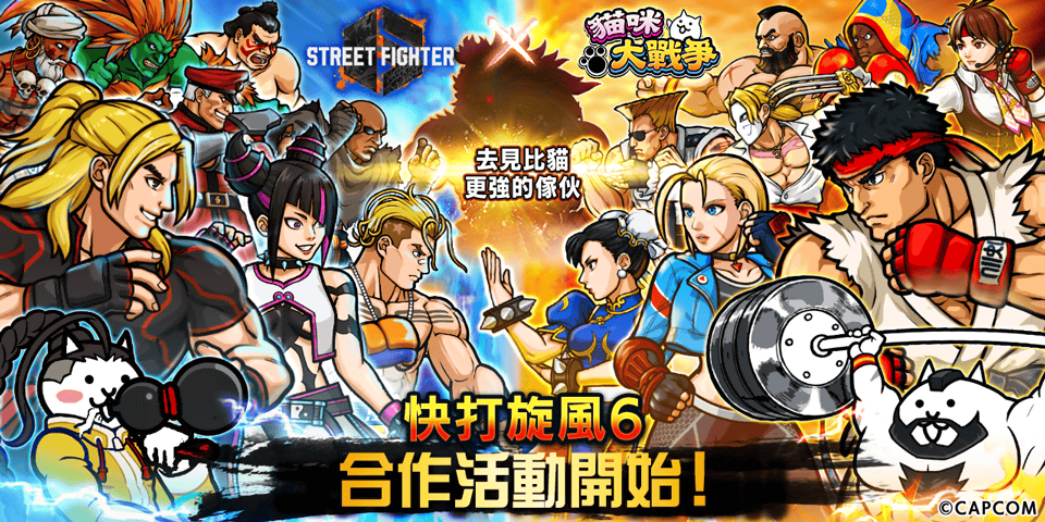 《猫咪大战争》x《街霸6》期间限定合作活动开启 全新角色参战