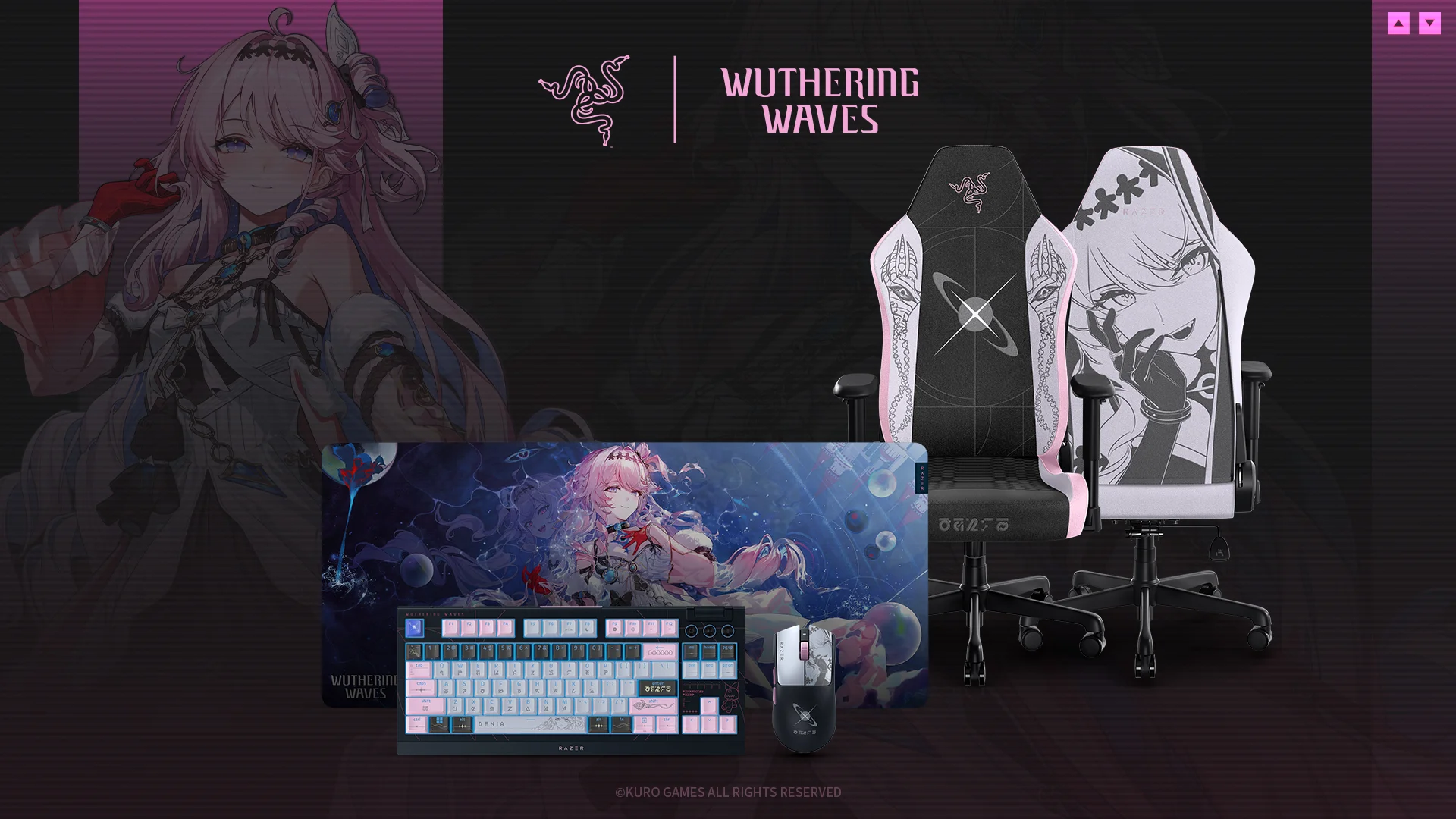 Razer X《鸣潮》合作系列电竞装备亮相以新共鸣者「达妮娅」为灵感设计