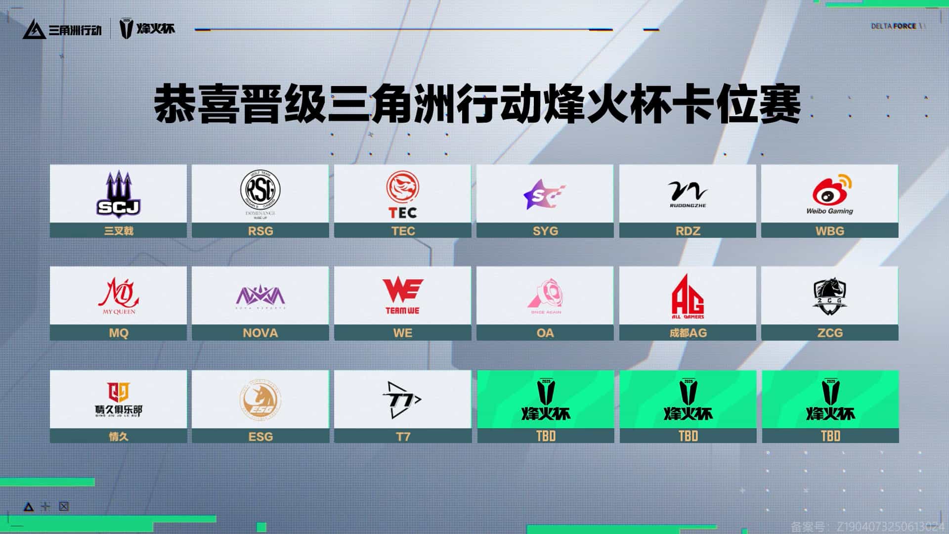 【三角洲行动烽火杯】第一赛段E组赛事速递，情 久、ESG、T7晋级第二赛段