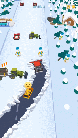 Clean Road：经典又另类的玩法，去解救受困于雪地的车辆吧 图片2