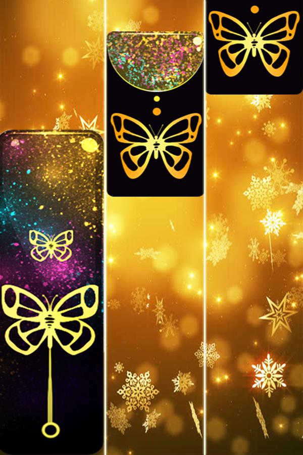 Gold Glitter ButterFly Piano Tiles 2018_截图_3