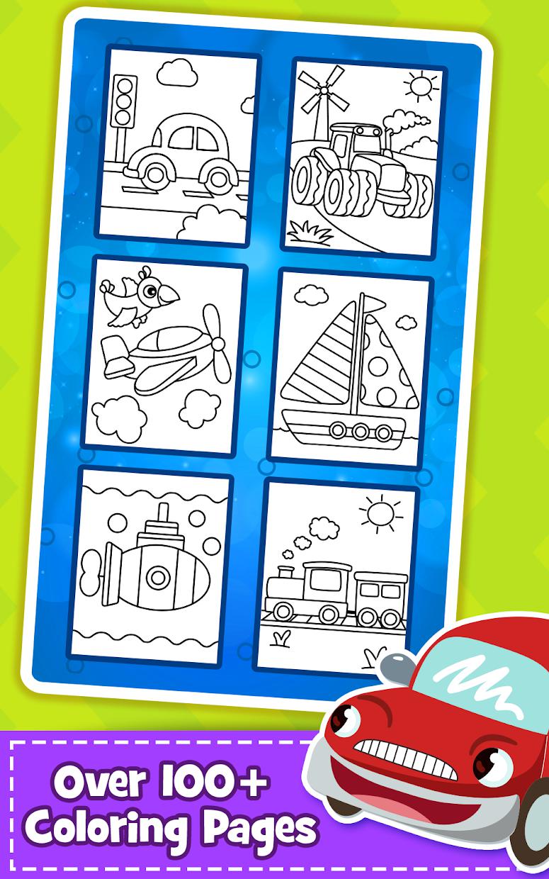 Cars Coloring Book for Kids - Doodle, Paint & Draw_截图_3