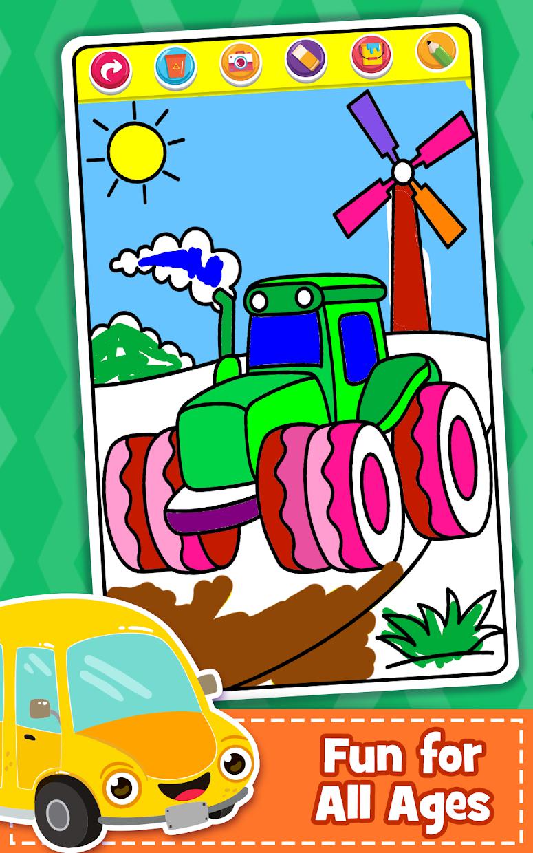 Cars Coloring Book for Kids - Doodle, Paint & Draw_截图_4