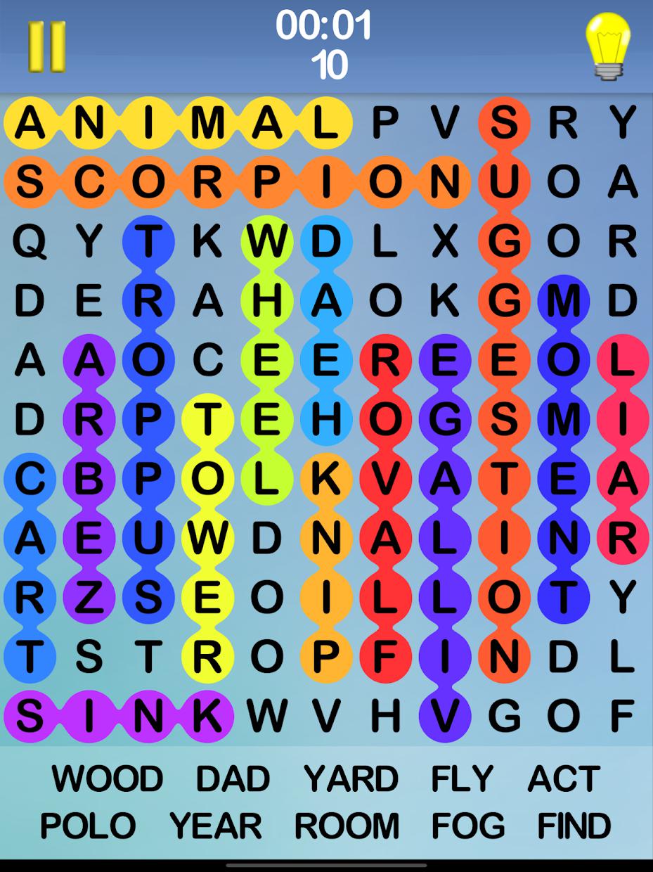 Word Search, A Seek & Find Crossword Puzzle Game_截图_5