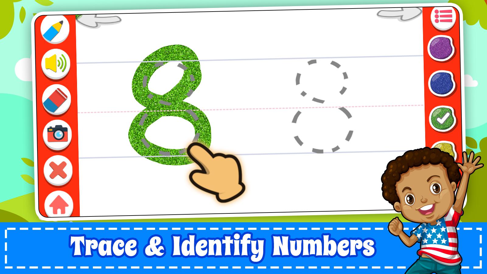 Learn Numbers 123 Kids Free Game - Count & Tracing_截图_5