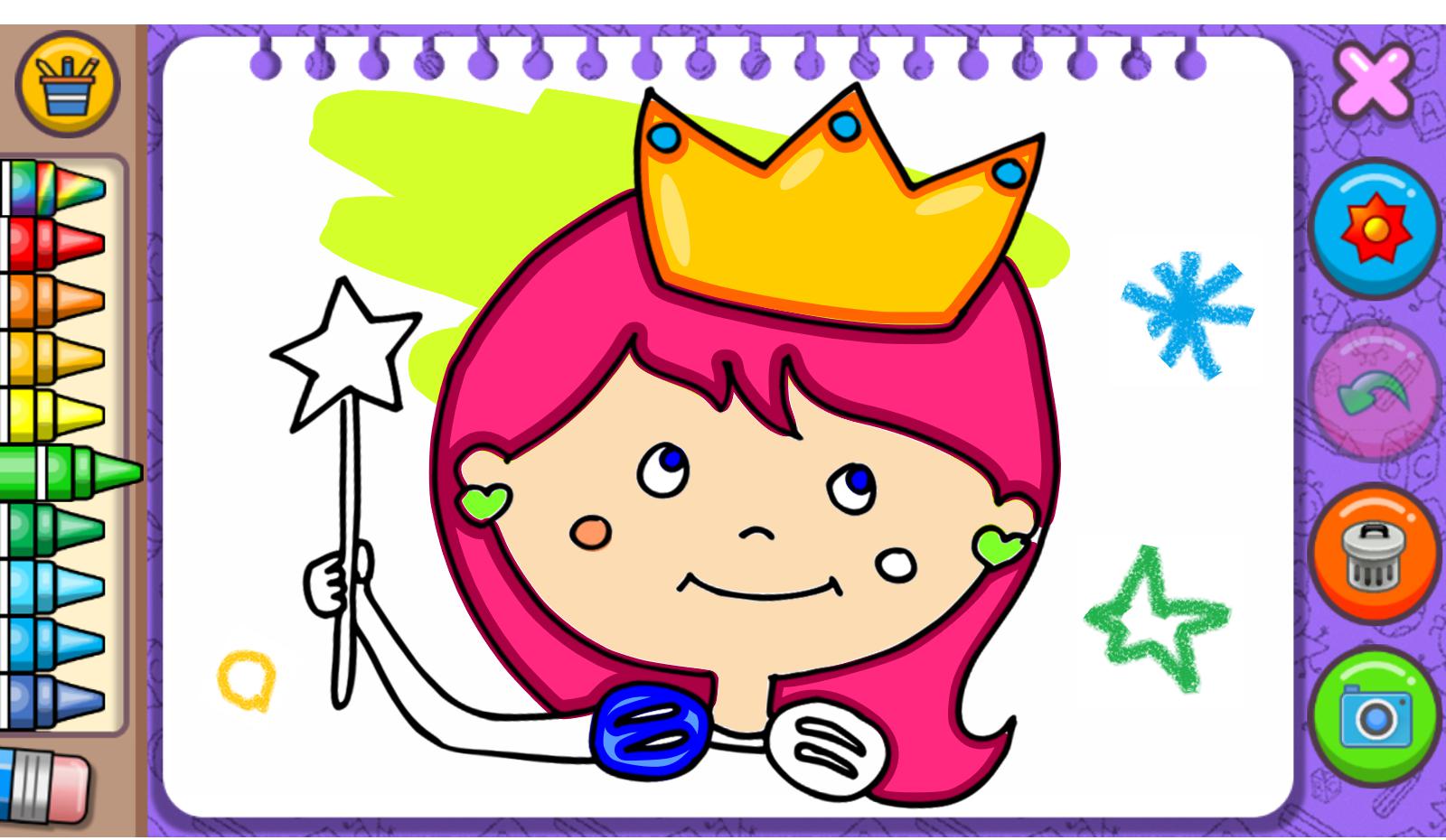 公主 - 着色书和游戏