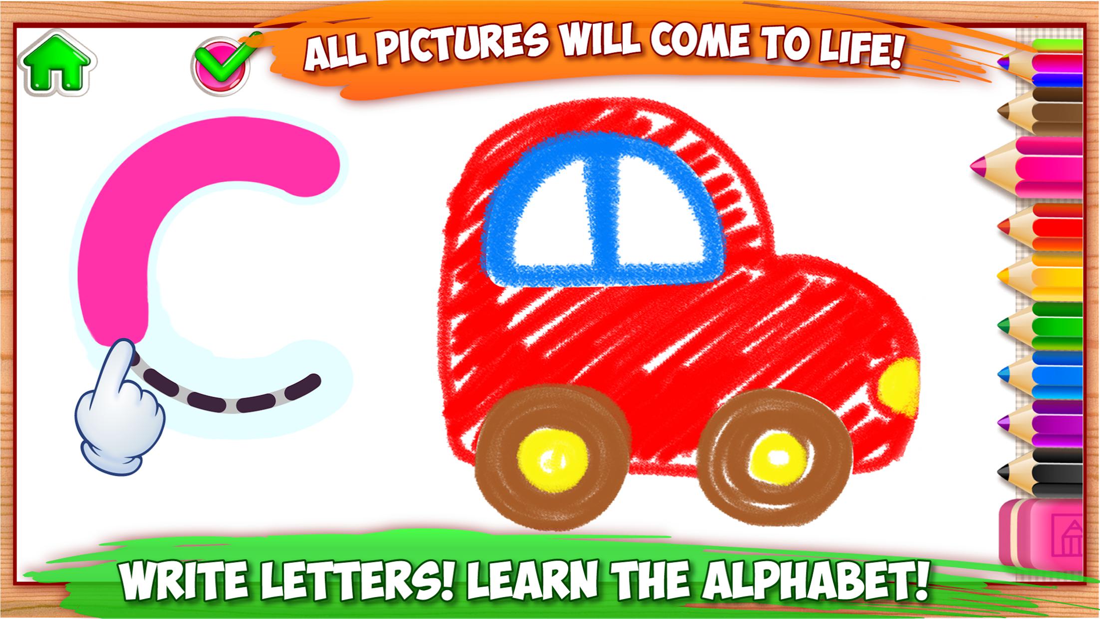 ABC DRAW! Alphabet games Preschool! Kids DRAWING 2
