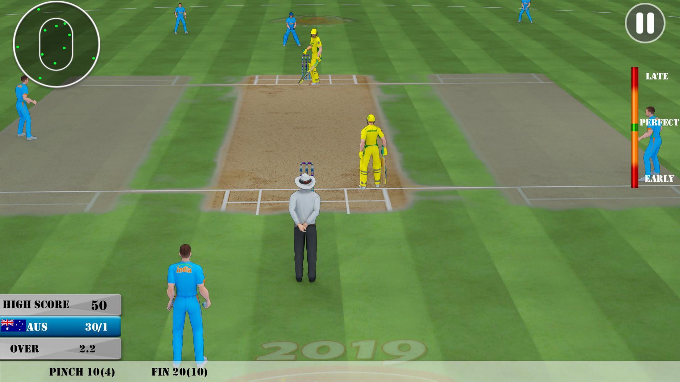 板球世界锦标赛杯 2019: 玩现场游戏