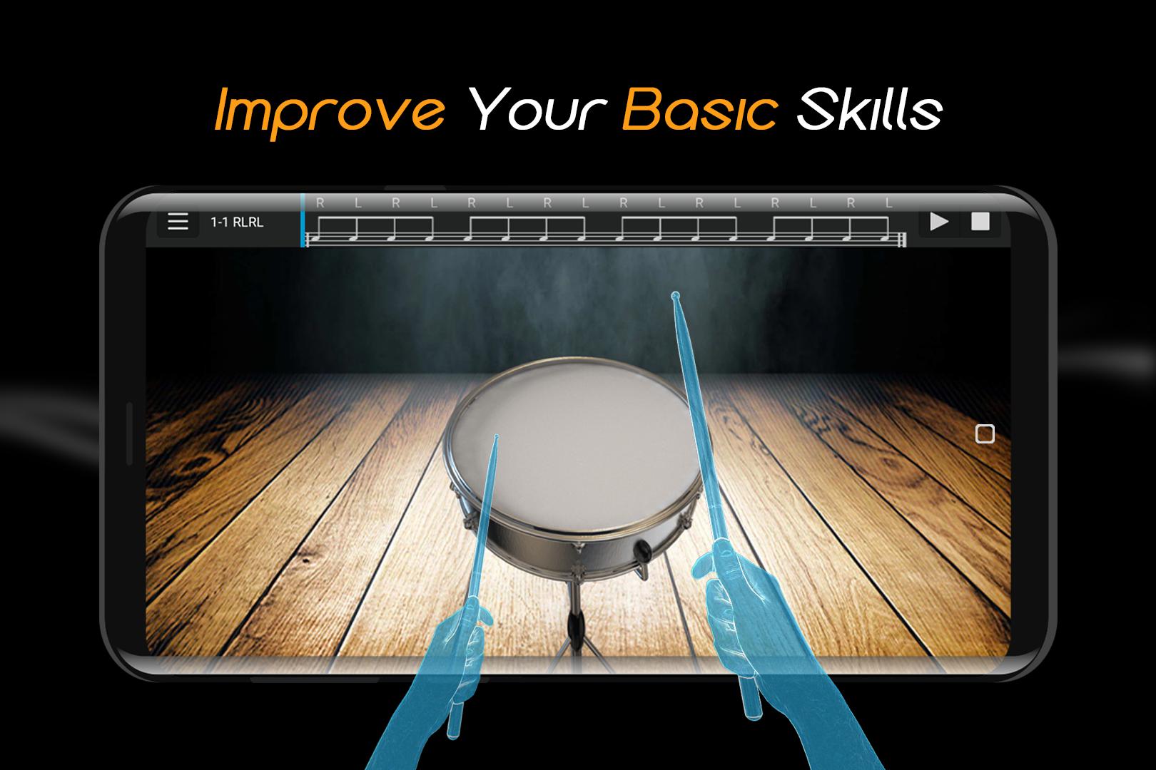 Easy Real Drums-Real Rock and jazz Drum music game_截图_2