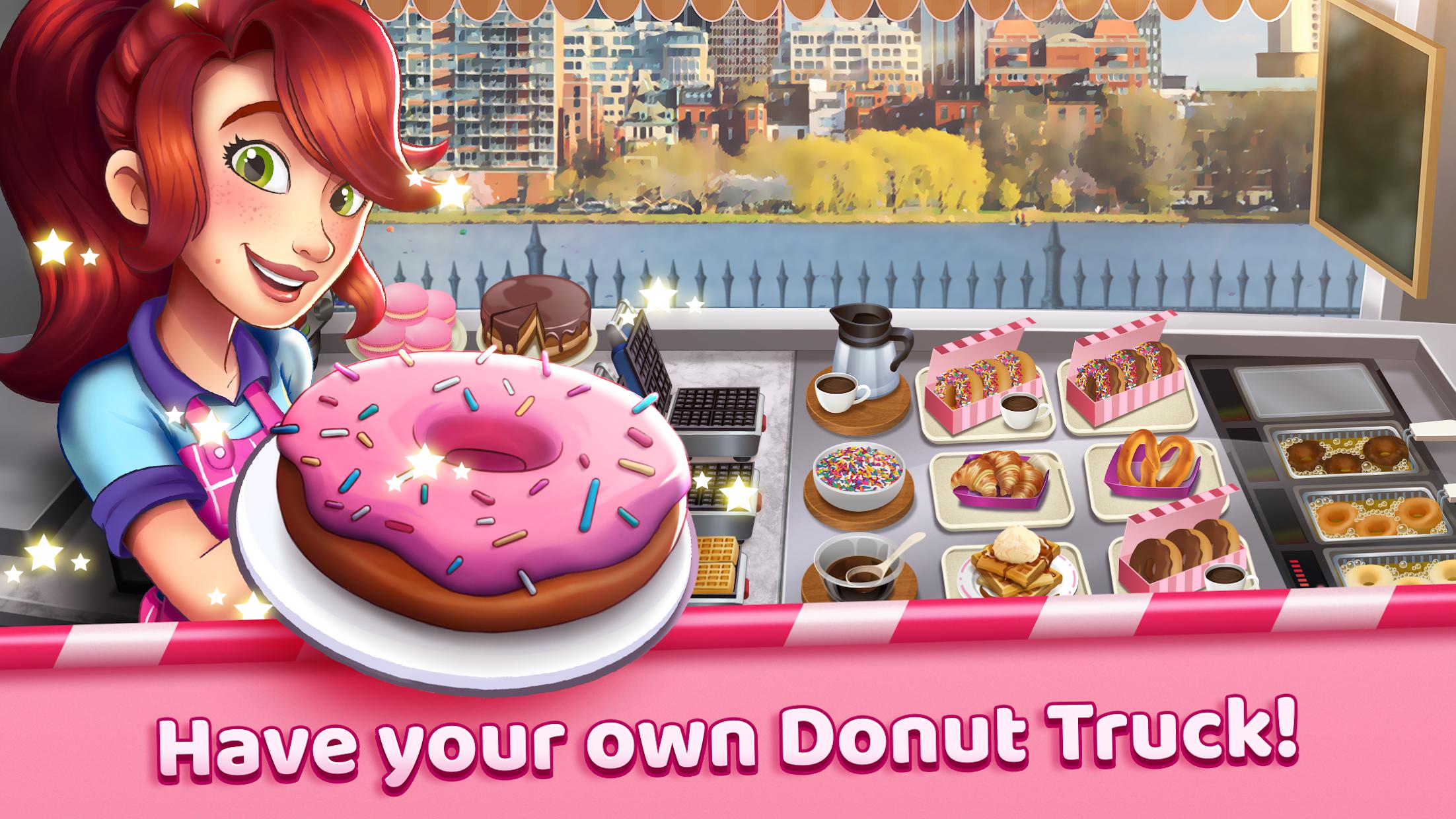 Boston Donut Truck - Fast Food Cooking Game