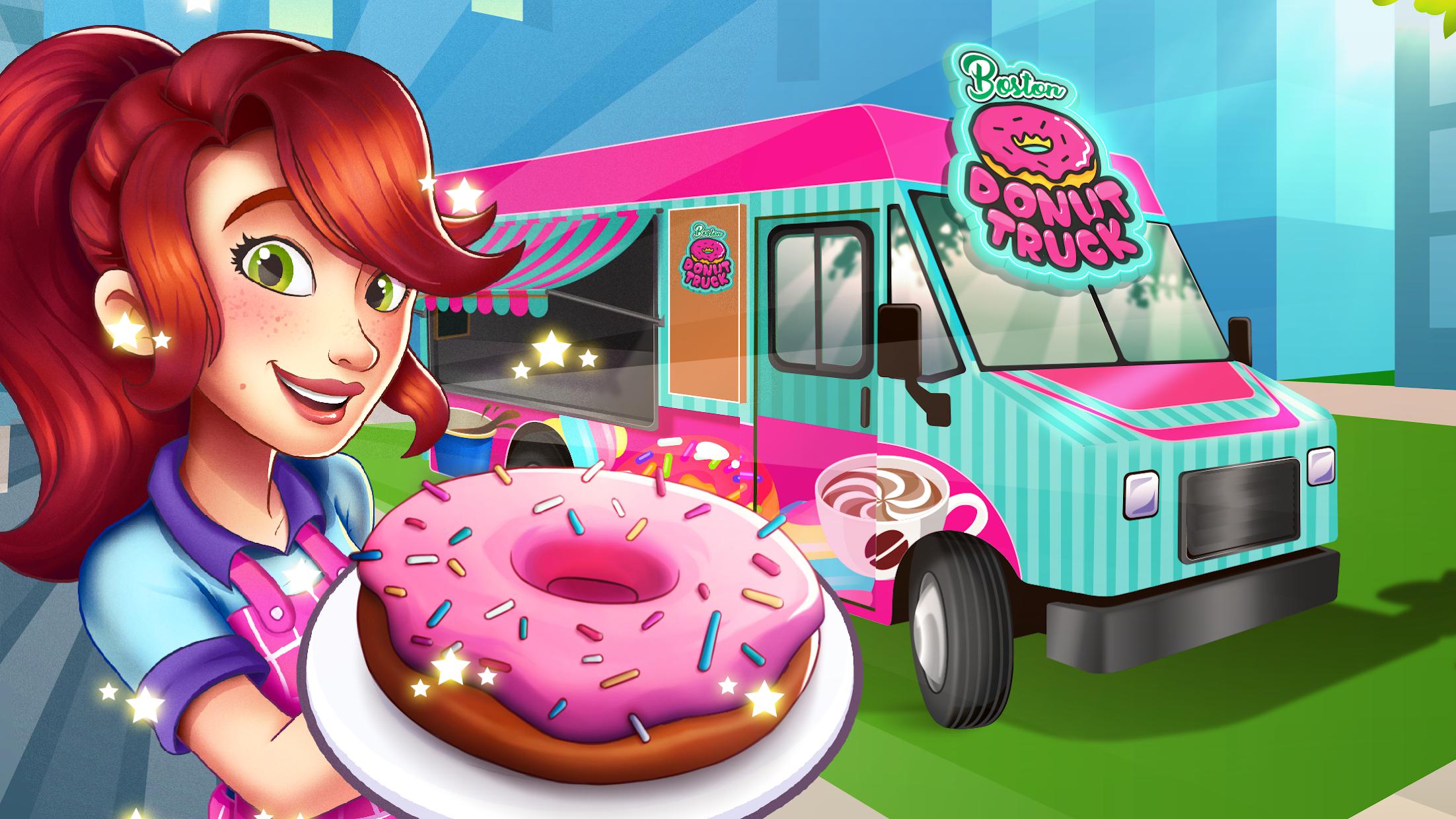 Boston Donut Truck - Fast Food Cooking Game_截图_5
