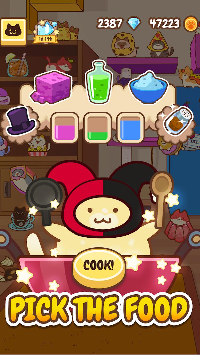 Baking of: Food Cats - Cute Kitty Collecting Game_截图_2