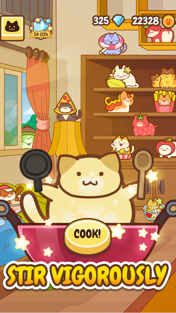 Baking of: Food Cats - Cute Kitty Collecting Game_截图_4
