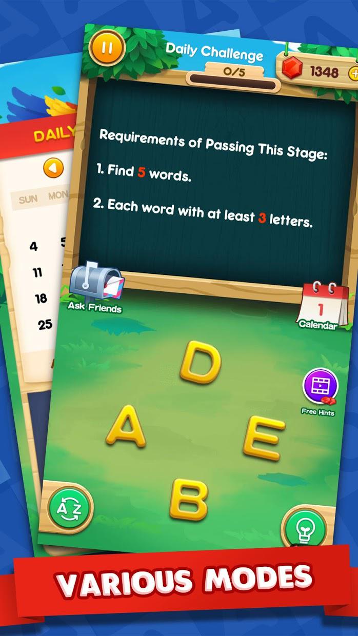 Word Zoo - Word Connect Ruzzle Word Games Free_截图_5