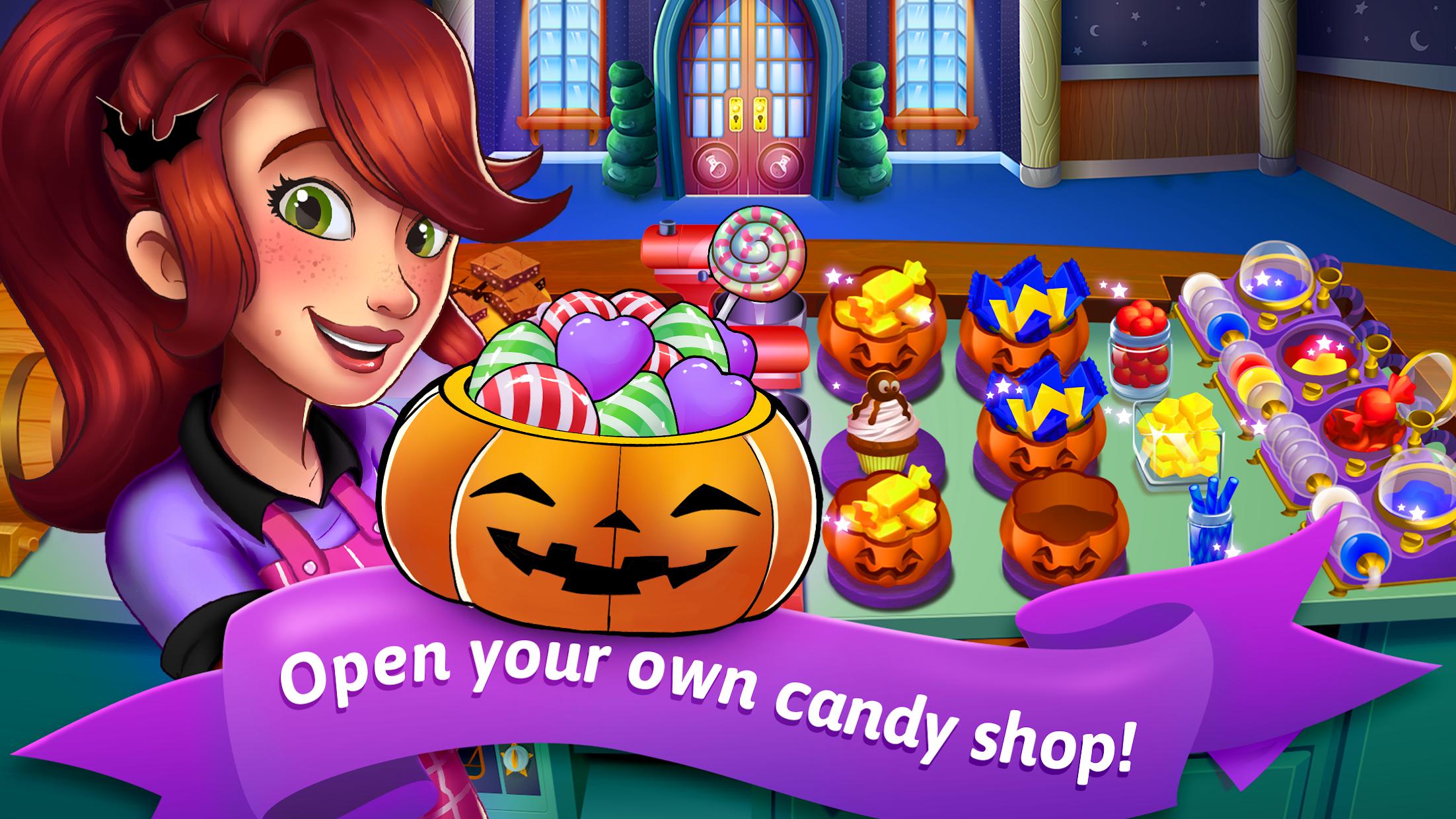 Halloween Candy Shop - Food Cooking Game